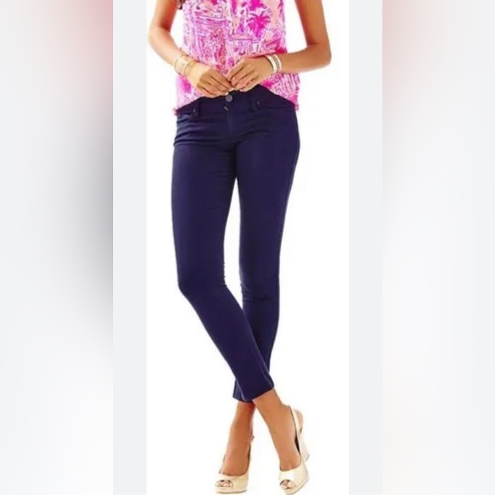 Lilly Pulitzer Worth pants - hot pink and navy.